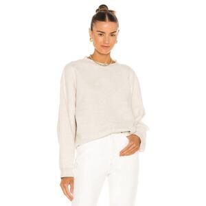 AGOLDE Nolan Drop Shoulder Sweatshirt Oatmeal Heather Medium M